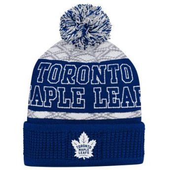 Toronto Maple Leafs детска зимна шапка Puck Pattern Cuffed Pom