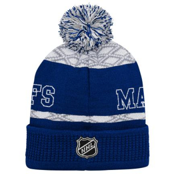 Toronto Maple Leafs детска зимна шапка Puck Pattern Cuffed Pom