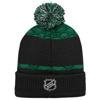 Dallas Stars детска зимна шапка Puck Pattern Cuffed Pom
