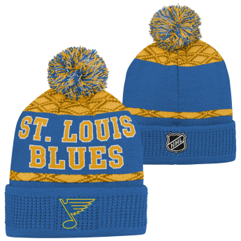St. Louis Blues детска зимна шапка Puck Pattern Cuffed Pom