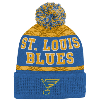 St. Louis Blues детска зимна шапка Puck Pattern Cuffed Pom