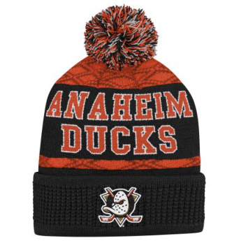 Anaheim Ducks детска зимна шапка Puck Pattern Cuffed Pom