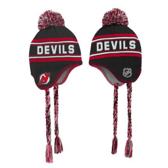 New Jersey Devils детска зимна шапка Jacquard Tassel Knit With Pom