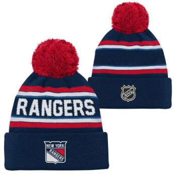 New York Rangers детска зимна шапка 3Rd Jersey Jacquard Cuff Pom