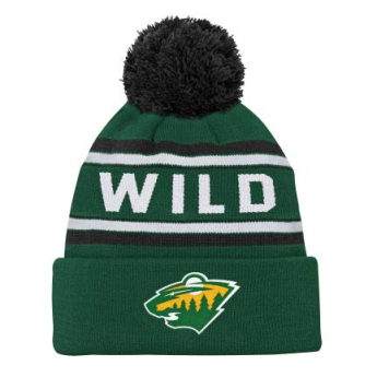 Minnesota Wild детска зимна шапка 3Rd Jersey Jacquard Cuff Pom
