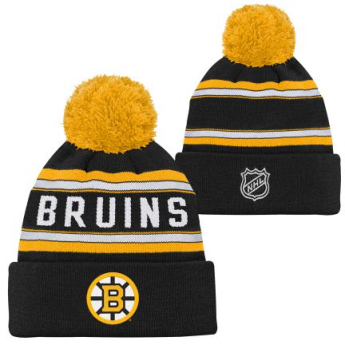 Boston Bruins детска зимна шапка Jacquard Cuffed Knit With Pom