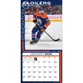 Edmonton Oilers календар 2026 Wall