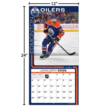 Edmonton Oilers календар 2026 Wall