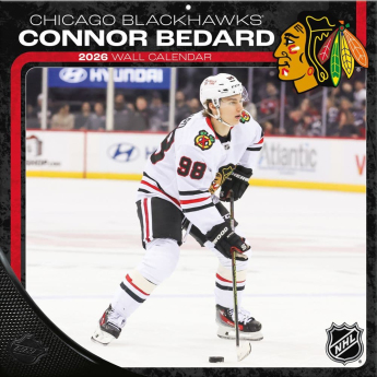 Chicago Blackhawks календар Connor Bedard 2026 Wall