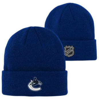 Vancouver Canucks детска зимна шапка Cuffed Knit blue