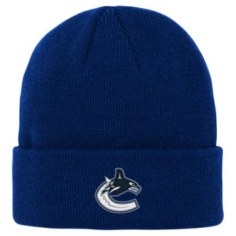 Vancouver Canucks детска зимна шапка Cuffed Knit blue