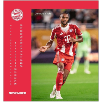 FC Bayern Munich календар 2026 Postcard