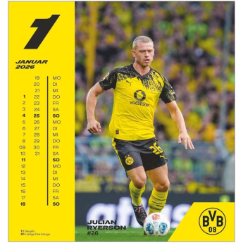 Borussia Dortmund календар 2026 Postcard