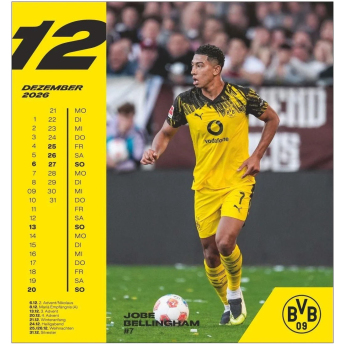 Borussia Dortmund календар 2026 Postcard
