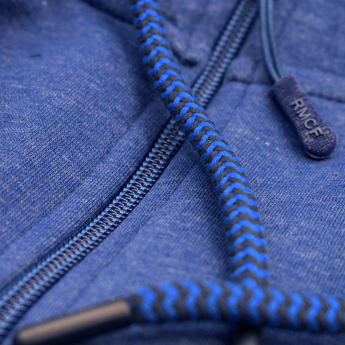 Real Madrid CF детски суитшърт с качулка Zip azul