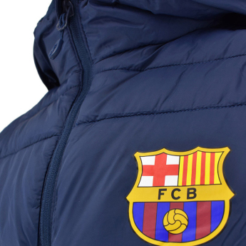 FC Barcelona детско зимно яке с качулка Padded navy