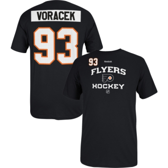 Philadelphia Flyers мъжка тениска #93 Jakub Voráček Center Ice black