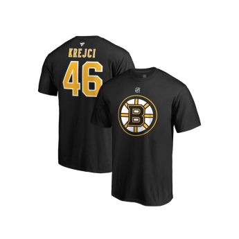 Boston Bruins мъжка тениска #46 David Krejčí black