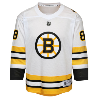 Boston Bruins детска хокейна фланелка David Pastrnak Replica White