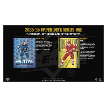 NHL кутии хокей карти NHL 2025-26 Upper Deck Series 1 Tin Box
