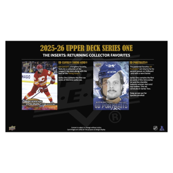 NHL кутии хокей карти NHL 2025-26 Upper Deck Series 1 Blaster Box