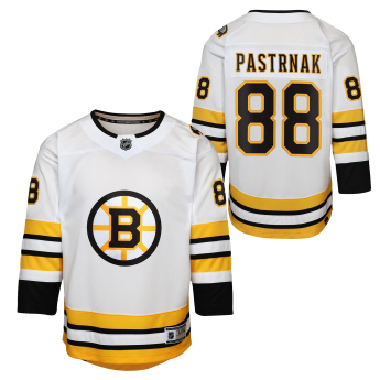 Boston Bruins детска хокейна фланелка David Pastrnak Premier White