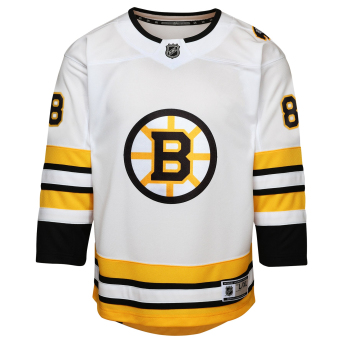 Boston Bruins детска хокейна фланелка David Pastrnak Premier White