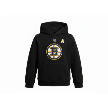 Boston Bruins детски суитшърт с качулка David Pastrnak Flat Alt Cpt N&N Flc