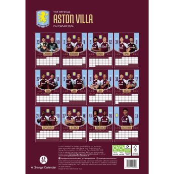 Aston Villa календар 2026