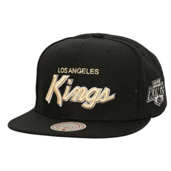 Los Angeles Kings шапка с козирка flat Cream Script Snapback black