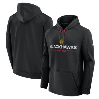 Chicago Blackhawks мъжки суитшърт с качулка Authentic Pro Rink Poly Fleece POH