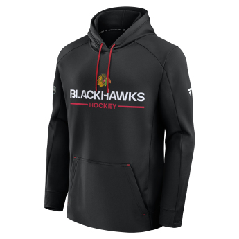 Chicago Blackhawks мъжки суитшърт с качулка Authentic Pro Rink Poly Fleece POH
