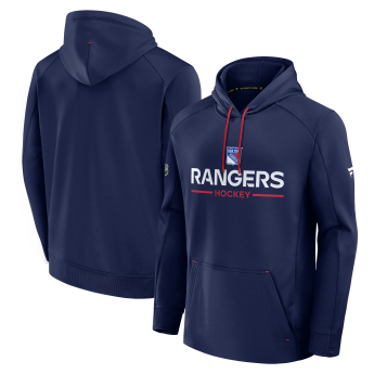 New York Rangers мъжки суитшърт с качулка Authentic Pro Rink Poly Fleece POH