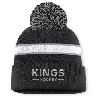Los Angeles Kings дамски зимни шапки Authentic Pro W/Cap Cuffed Pom Beanie