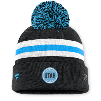 Utah Hockey Club дамски зимни шапки Authentic Pro W/Cap Cuffed Pom Beanie