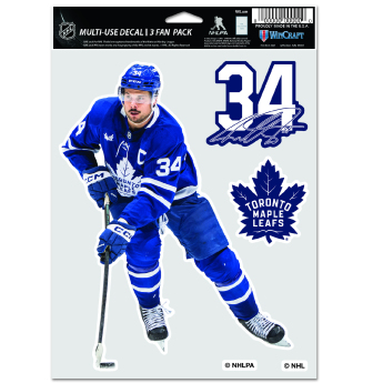 Toronto Maple Leafs стикери Auston Matthews Multi Use 3 Fan Pack Decal