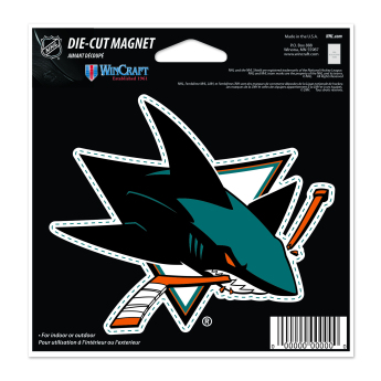 San Jose Sharks магнит Die Cut