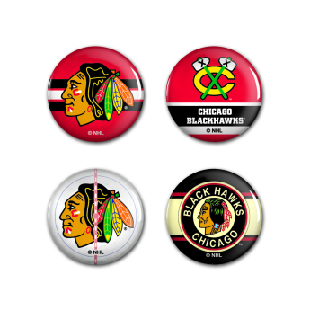 Chicago Blackhawks подложка Button 4 Pack