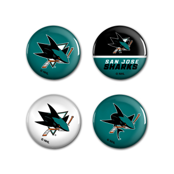 San Jose Sharks подложка Button 4 Pack