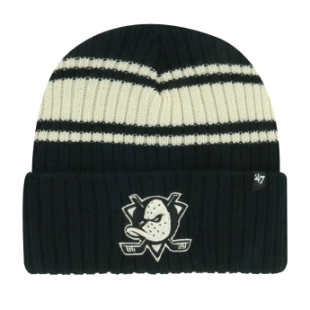 Anaheim Ducks зимна шапка Harbor Stripe 47 Cuff Knit Black