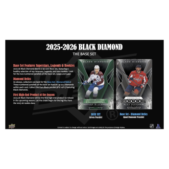 NHL кутии хокей карти NHL 2025-26 Upper Deck Black Diamond Hockey Hobby Box