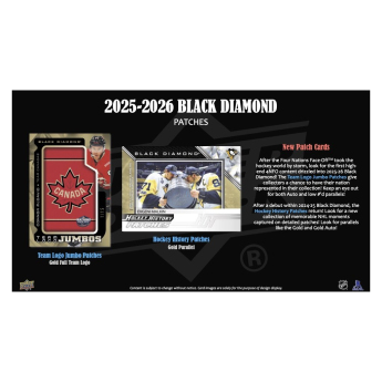 NHL кутии хокей карти NHL 2025-26 Upper Deck Black Diamond Hockey Hobby Box