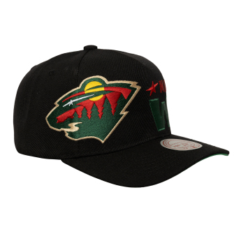 Minnesota Wild баскетболна шапка с козирка Busted Pro Snapback black