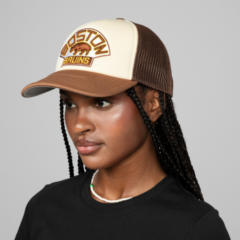 Boston Bruins баскетболна шапка с козирка Vintage Block Trucker