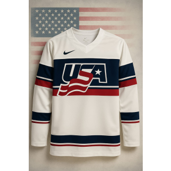 Отбори по хокей хокейна фланелка USA NIKE IIHF World Championships replica