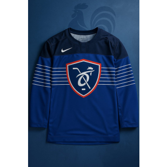 Отбори по хокей хокейна фланелка France NIKE IIHF World Championships replica