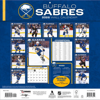 Buffalo Sabres календар 2026 Wall