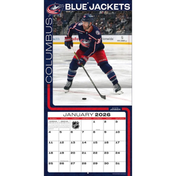 Columbus Blue Jackets календар 2026 Wall