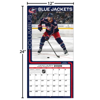 Columbus Blue Jackets календар 2026 Wall