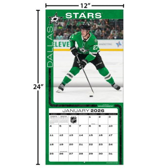 Dallas Stars календар 2026 Wall